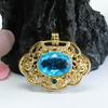 Guan Yu Collar Ruyi con Colgante Azul Europeo y Americano de Moda Joyería para Mujer Beneficios Populares de Transmisión en Vivo Dropshipping S3121310