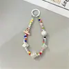 Lanyard para Teléfono con Cuentas Hecho a Mano de Verano Dopamina Transfronterizo, Lanyard de Bolsa Colorido, Cadena de Teléfono Acrílica