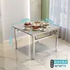 Mesa Quadrada Extra Grossa de Aço Inoxidável com Cantos Arredondados, Mesa Dobrável, Mesa de Jantar Espessa, Mesa para Churrasco, Mesa de Jantar e Trabalho, Mesa para Feira Noturna