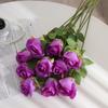 Transfronteiriço Popular Neve Montanha Rosa Flor Artificial Flor Falsa Flor de Seda Sala de Estar Decoração de Casa Ornamentos Arranjo de Casamento Buquê