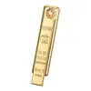 Venta al por mayor doméstica transfronteriza 103 encendedor con forma de lingote de oro recargable por USB venta directa de fábrica lingote de oro famoso en internet