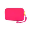 Bolsa Cosmética Cuadrada de Silicona, Bolsa con Cremallera de Gran Capacidad, Bolsa Impermeable para Guardar Documentos y Pasaportes, Bolsa de Viaje para Exteriores, Personalizada