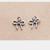 Prata 925 prata tailandesa fosca pingente de laço pulseira de cordão pingente feito à mão acessórios de joias DIY atacado S0629