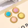Joyería Transfronteriza Collar Sencillo Colgante Accesorios para Mujer Sol Cara Sonriente Cadena de Suéter Colgante Acero Inoxidable Joyería Versátil