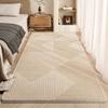 Estilo Tranquilo Espesado Otoño e Invierno Imitación Cachemira Delantero de Cama Manta Larga para Mesita de Noche Alfombra de Sala de Estar Manta para Mesa de Té Japonesa Alfombra de Dormitorio