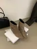 Botines de Tacón Alto con Hebilla Estilo Retro Coreano para Mujer 2026 Otoño/Invierno Nuevos Botas Martin Versátiles de Punta Cuadrada