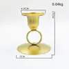 Portavelas de Metal con Forma de Anillo Seleccionados Cuidadosamente, Pequeñas Decoraciones de Mesa para Restaurantes Occidentales, Decoraciones para Ambiente de Cumpleaños