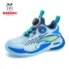 Zapatos Deportivos para Niños Babudou Niños 2026 Nuevos Primavera y Otoño Malla Transpirable Botón Giratorio Zapatos de Baloncesto para Niños