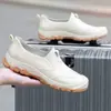 Zapatos impermeables Khachi de moda para hombre, zapatos de lluvia antideslizantes de caña baja para hombre, zapatos de agua de un solo paso, zapatos de goma para vadeo al aire libre para hombre.