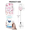 Porta Credencial de Trabajo Médico Rosa Lindo Transfronterizo Cubierta para Insignia Tarjeta de Empleado con Tarjeta de Acceso Función Retráctil Cordón