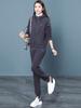 Conjunto Casual de Sudadera con Capucha Gruesa Forrada de Polar para Mujer, Nuevo Estilo Otoño e Invierno 2025, Chaqueta con Cremallera, Corte Ajustado, Conjunto de Dos Piezas
