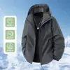 Cortavientos funcional tres en uno estilo montaña 0.05 kg para hombre y mujer, prenda exterior de moda a prueba de viento y cálida para otoño e invierno