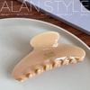 ALAN ácido acético francés Francia pequeño dorado textura de elevación francés elegante grande placa pinza para el pelo pinza de tiburón para el pelo mujeres