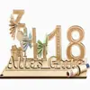 2025 Nuevo Producto Decoración Feliz 18 Cumpleaños Fiesta Alemana Bendición Regalo Piezas Decoración de Madera Artesanías de Madera