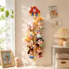 Correa de almacenamiento para colgar en la pared para muñecas, no requiere taladro, expositor de pared para figuras, colgantes de caja sorpresa, figuras en forma de estrella y perchero para detrás de la puerta
