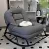 Sillón mecedor perezoso para uso doméstico en la sala de estar o balcón, tumbona plegable de ocio, sofá perezoso individual para dormitorio, adecuado para sentarse y acostarse, para adultos