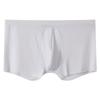 Comércio exterior Roupa interior masculina transfronteiriça Ice Silk Mesh Underwear Grande Bolsa Calças planas de cintura média Sexy Cor sólida Calças boxer tridimensionais