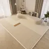 Tapete Listrado Japonês Estilo Wabi-Sabi Cor Quente Decoração de Casa Sala de Estar Tapete para Sofá Mesa de Centro Quarto Grande Área Piso Inteiro