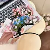 Accesorio para el Cabello del Evento Nocturno de Liu Yifei, Pasador de Flor Artificial de Gipsofila, Flor para el Cabello de Vestido Estilo Pintura al Óleo de Princesa de Castillo