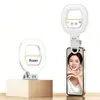 Luz de Relleno para Selfies de Teléfono Móvil Más Vendida Transfronteriza, Luz LED de Clip Mini Portátil para Belleza, Luz Ambiental Recargable