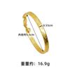 Nuevo brazalete de oro de arena vietnamita retro auspicioso tallado con cincel apertura brazalete para mujer cobre chapado en oro joyería de larga duración que no se decolora venta al por mayor