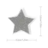 Pegatinas de tela con forma de estrella de cinco puntas en color, venta al por mayor, accesorios para ropa, zapatos y sombreros, parches bordados, pegatinas de tela, sellos de bordado por computadora.
