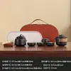 Nuevo juego de té portátil para viajes, taza portátil de servicio rápido para exteriores, tetera para el hogar, recuerdo para eventos con logo