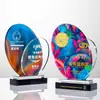 Cristal Hecho a Medida de Alta Gama y Elegante Modelo Nuevo 2025 Premio Conmemorativo de Jubilación Premios y Trofeos Personalizados para Empleados Destacados