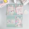 Material de embalaje de tarjeta plegable con cabezal de tarjeta original, tarjeta de envío, tarjeta de mensaje, tarjeta de embalaje de regalo, tarjeta de felicitación
