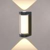 Lámpara de Pared de Cristal LED, Minimalista Moderna de Doble Cabezal con Iluminación Hacia Arriba y Hacia Abajo para Dormitorio, Sala de Estar, Balcón, Luz Decorativa LED