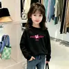 Suéter Infantil de Dibujos Animados con Cuello Redondo 2026 Otoño Camiseta Casual para Niñas Top Camiseta de Manga Larga para Niñas Pequeñas