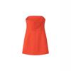 Roupas Femininas da Nova Temporada da Amazon: Vestido de Cor Sólida Pulôver Ombro a Ombro Sem Mangas com Decoração de Aba e Estilo Tubinho Curto