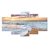Puesta de sol junto al mar cuadro sin marco pintura en aerosol pintura decorativa sala de estar sofá pared de fondo pintura colgante pintura japonesa núcleo caliente al por mayor
