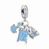 Nuevo 2026 Aleación Cuentas Fantasía Linda Alicia Tres Piezas Colgante DIY Accesorio Joyería para Comercio Exterior Transfronterizo