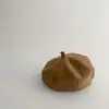 Boina para Niños Estilo Harajuku Sombrero de Calabaza Invierno Gorro de Pintor para Bebé Gorra Octogonal de Moda para Niña Serie Japonesa