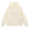 Atacado de fábrica solto grande ombro caído moda pulôver com capuz bolso suéter código europeu transfronteiriço casual cor sólida estampável