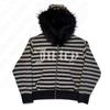 Sudadera con Cremallera Cardigan Nuevo Estilo Subcultura Chaqueta Letra Europea y Americana Strass Transfronterizo Retro Sudadera de Felpa Al por Mayor