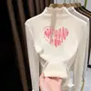 Otoño/Invierno 2026 Camiseta Térmica de Felpa para Niñas, Cuello Semi Alto, Manga Larga, Capa Base, Ropa Interior Cálida con Volantes Estilosa para Niños