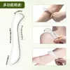 Cuchillo para Fascia de Acero Inoxidable Cuchillo para Membrana del Cuello en Forma de S Herramienta Raspadora de Músculos Raspador de Masaje para Todo el Cuerpo Cuchillo para Fascia de Hombro y Cuello Herramienta de Belleza