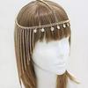 Accesorios para el cabello retro europeos y americanos con borlas, banda para el cabello con cadena de perlas, moda, tocado nupcial, accesorios para el cabello étnicos bohemios