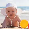 Chapéu de Sol para Bebê Chapéu de Praia para Menina de Primeira Infância Chapéu de Verão Ajustável para Exterior Proteção Solar para Bebê Chapéu de Sol Chapéu de Sol para Pesca de Bebê