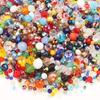 Venta Caliente Transfronteriza de Cuentas Planas de 2-12 mm en Varios Colores, Cuentas de Vidrio Hechas a Mano, Pulseras de Cristal Brillantes, Collares, Aretes y Materiales de Color