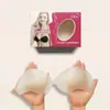 Pegatina de Silicona Sólida para Pezón de Mango Invisible Push-up Anti-bultos para Mujer de Pecho Grande Pequeño Color Sólido Transparente Espalda Descubierta Vestido de Novia Pegatina para Pecho