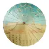 Sombrilla de Papel Aceitado Cultural y Creativa Estilo Chino Nuevo de 24 Varillas, Sombrilla Artesanal con Papel Aceitado, Estilo Antiguo, Impermeable y Protector Solar, Sombrilla Recta Personalizada
