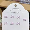 Acessórios de Nail Art em Resina, Laços de Glitter Fino Fluorescentes, Decorações para Unhas, Brincos, Acessórios para Capa de Celular, Decorações de Unha Vestíveis