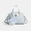 Bolsa de mão pequena charmosa e fofa 2026 Boston bolsa transversal fofa de luxo leve bolsa estampada de nicho nova para mulheres