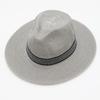 Chapéu de Palha Masculino de Verão para Pesca ao Ar Livre Aba Reta Sombreamento Protetor Solar Praia Litoral Chapéu Cowboy Ocidental Chapéu de Sol
