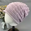 Gorros de Otoño e Invierno para Mujer, Gorros Holgados de Punto, Gorros Cálidos de Doble Capa Engrosados que Protegen los Oídos, Gorros de Lana Originales, Gorros de Lana Versátiles