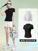 Conjunto Esportivo para Mulheres, Novo Estilo de Verão, Leve, Secagem Rápida, Respirável, Manga Curta, Shorts para Corrida ao Ar Livre, Fitness, Roupas de Treino para Yoga