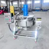 Olla Mezcladora Automática de Acero Inoxidable, Olla Eléctrica de Calentamiento con Aceite Térmico para Cocinar Carne, Olla Encamisada para Procesamiento y Cocción de Gachas de Granos Múltiples